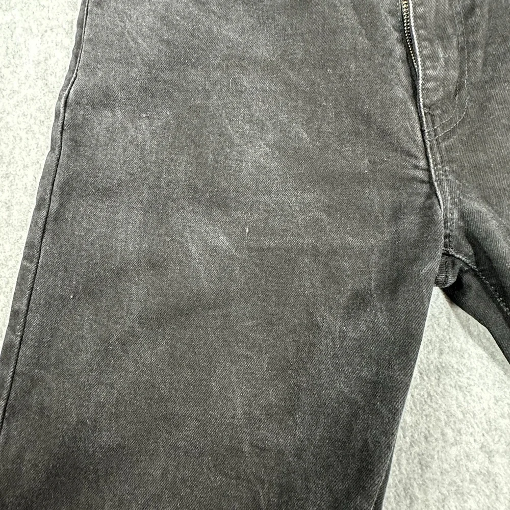 Levi's 502 Men's Premium Jeans 34x30 Black Denim Leather Patch Big E Tag